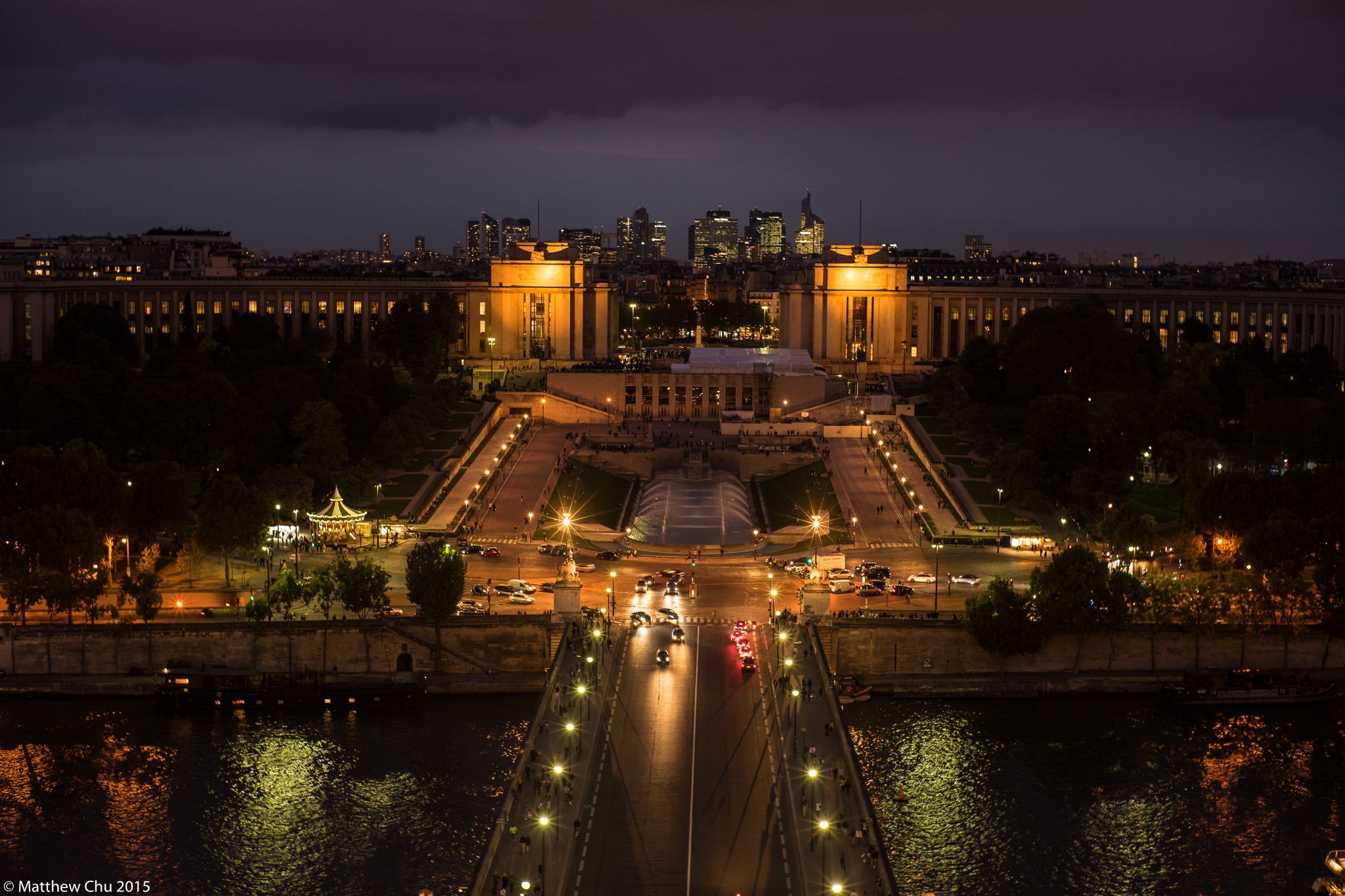 Paris City view from Eiffel tower, France