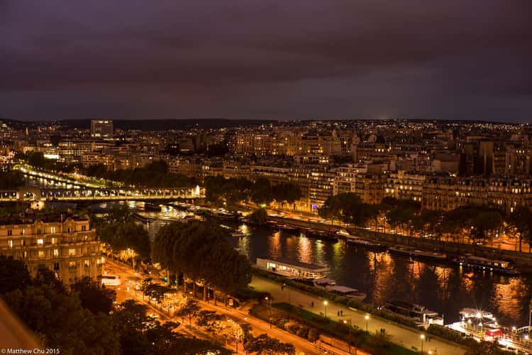Paris City view from Eiffel tower