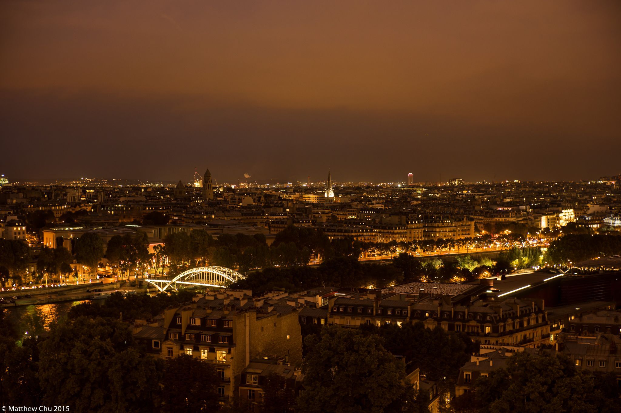 Paris City view from Eiffel tower, France