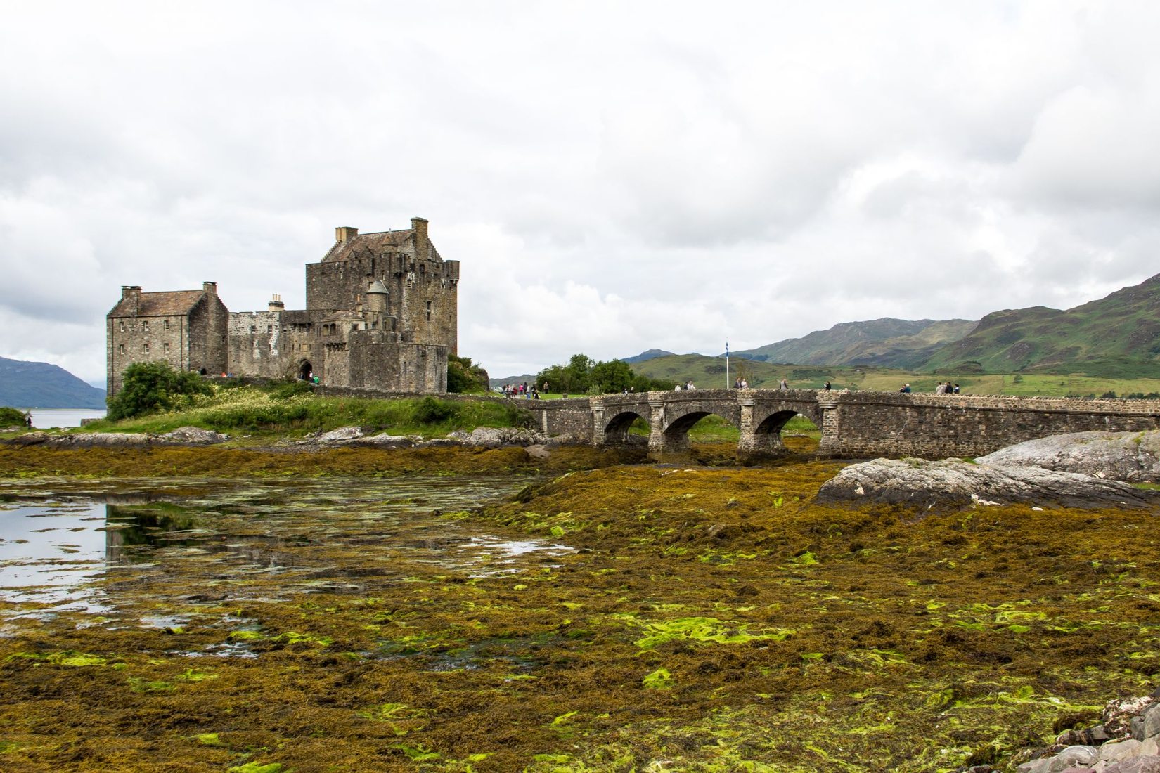 Eilean Donan Castle in profile, United Kingdom