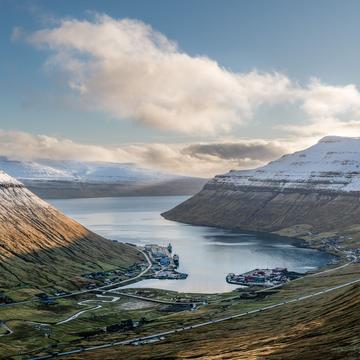 Panoramic view from road 10, Faroe Islands