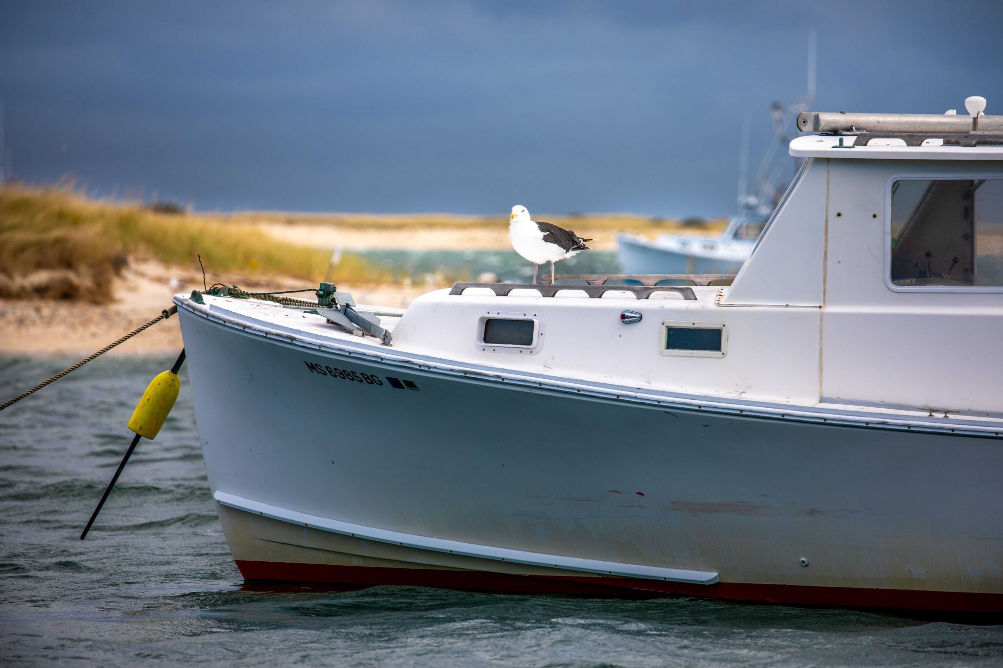 Fishing Boats before the storm Chatham, USA