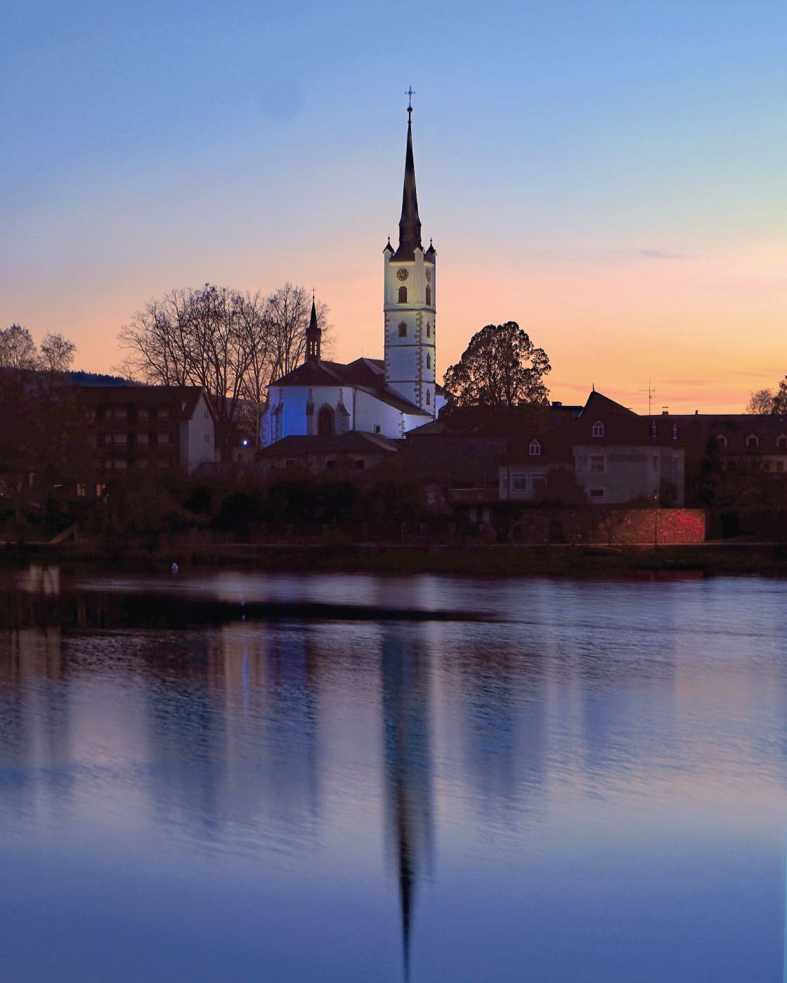 Frymburk sunset view, Czech Republic