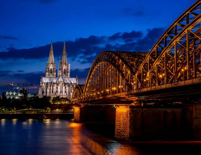 Hohenzollern Bridge with Cologne Cathedral, Cologne