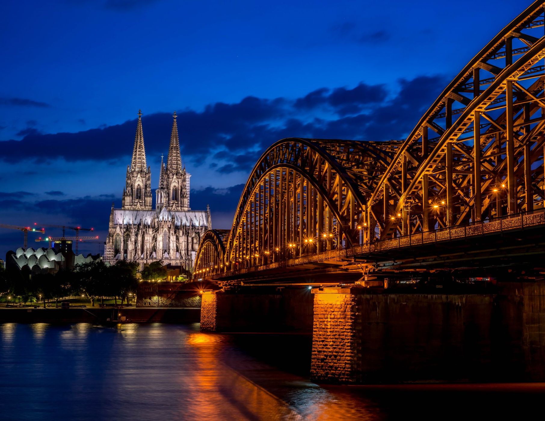 Hohenzollern Bridge with Cologne Cathedral, Cologne, Germany