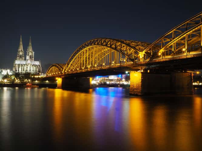 Hohenzollern Bridge with Cologne Cathedral, Cologne