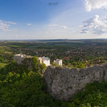 Castle of Csókakő [drone], Hungary