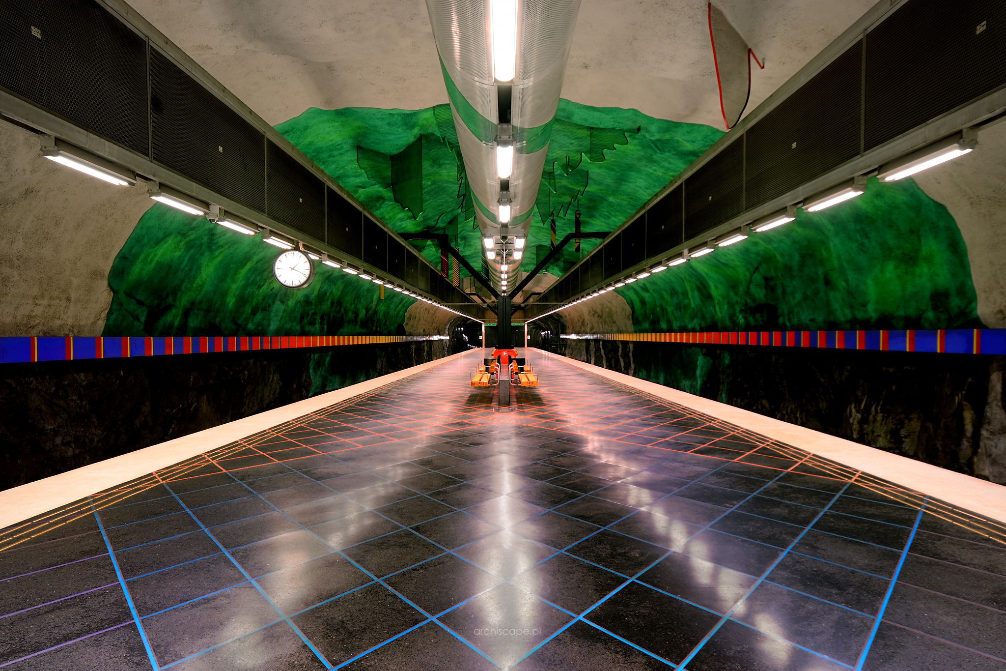 Huvudsta (Metro station), Stockholm, Sweden