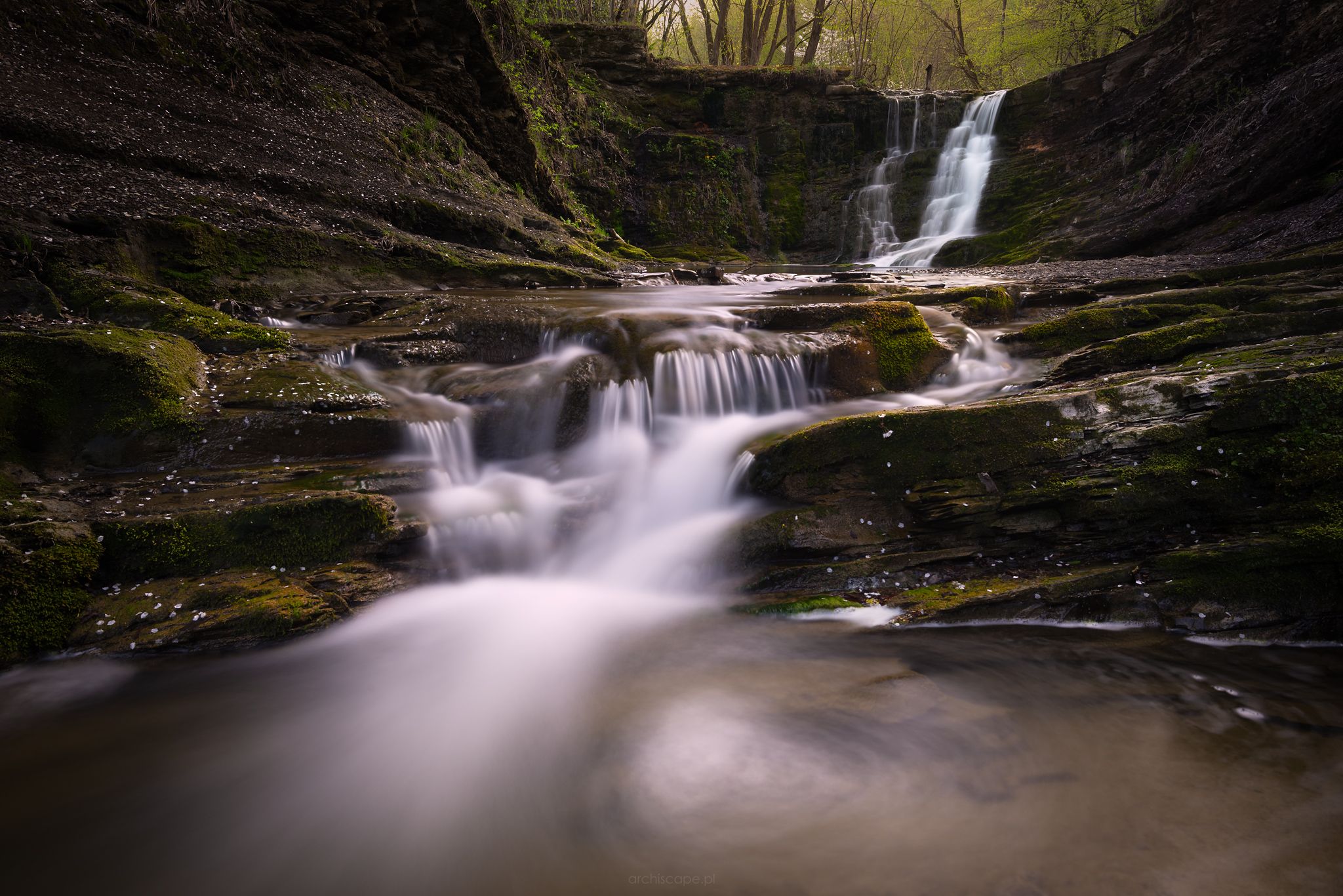 Iwla waterfall, Poland
