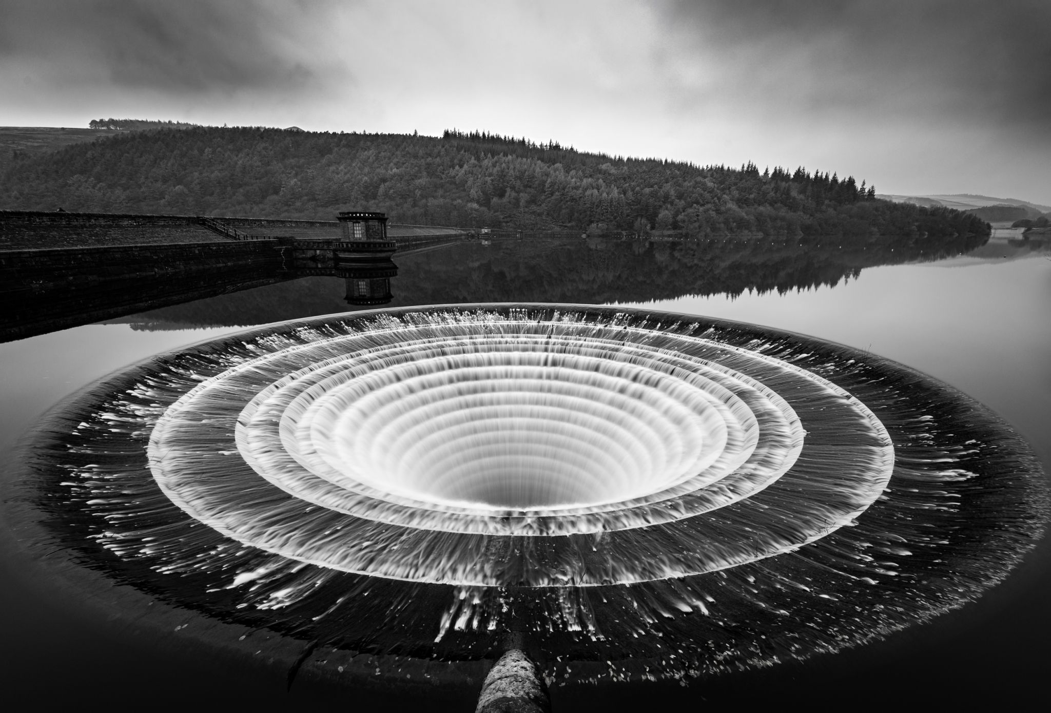 Ladybower Reservoir Plughole, United Kingdom