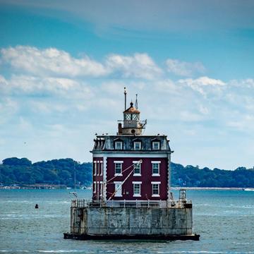 Ledge Lighthouse in New London, Connecticut, USA