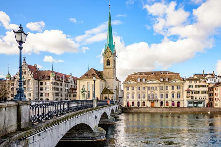 Münsterbrücke and Fraumünster, Zürich