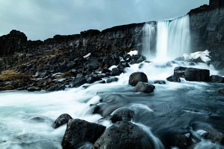 Öxararfoss Waterfall