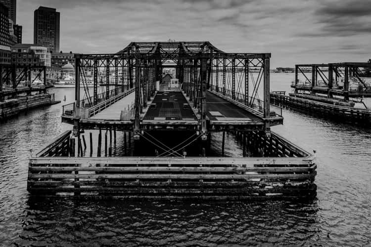 Old Northern Ave Bridge front, Boston