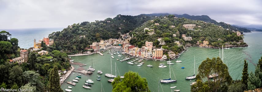 Panorama from top of Castello Brown