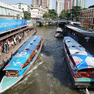 Pratu Nam water taxi station, Bangkok, Thailand, Thailand