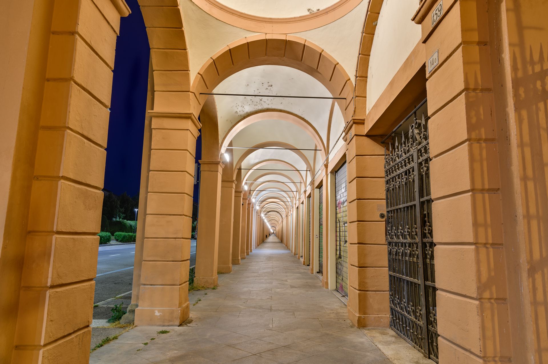 Portico della Certosa di Bologna, Italy
