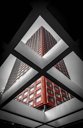 Red Tower in Paris Beaugrenelle