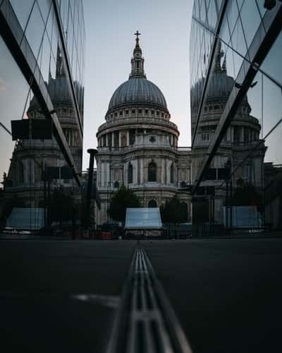Reflection of St Paul's Cathedral, London