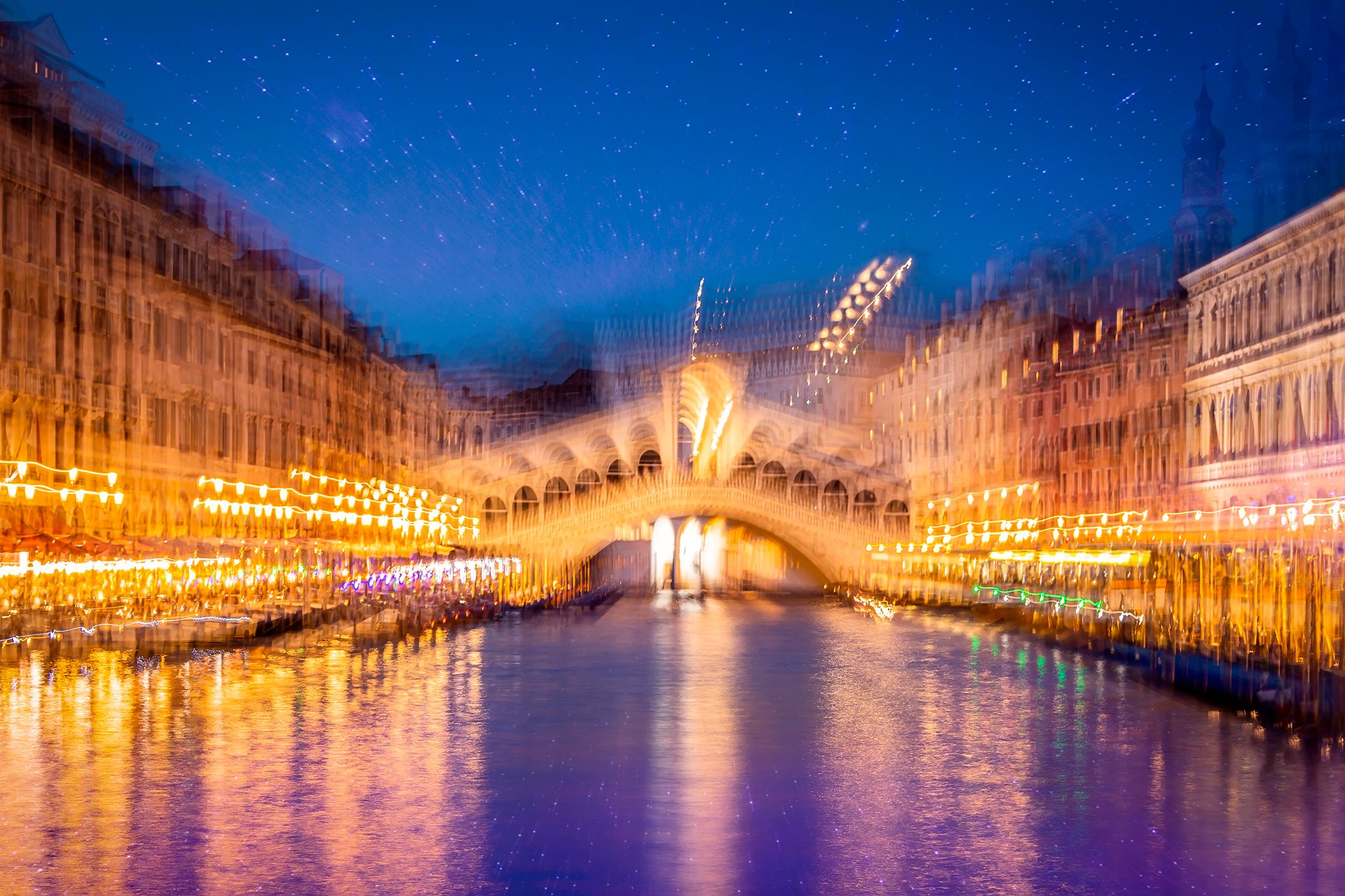 Rialto Bridge from the south, Venice, Italy