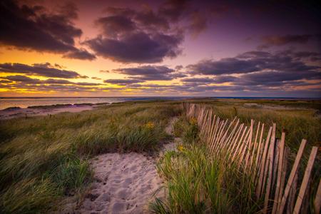 Sand dunes sunrise Chatham
