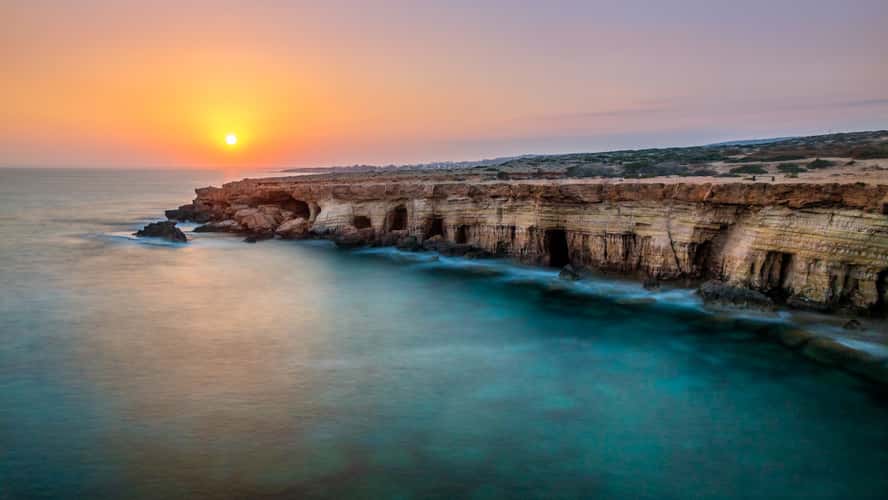 Sea caves, Cyprus