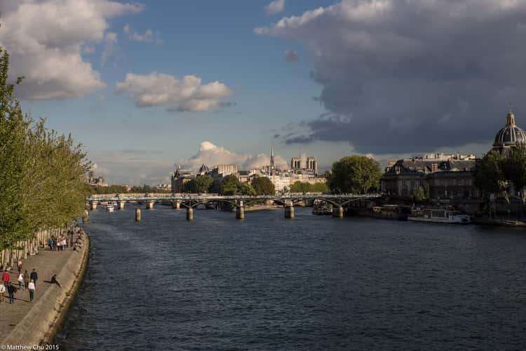 Seine river bank, Paris, France