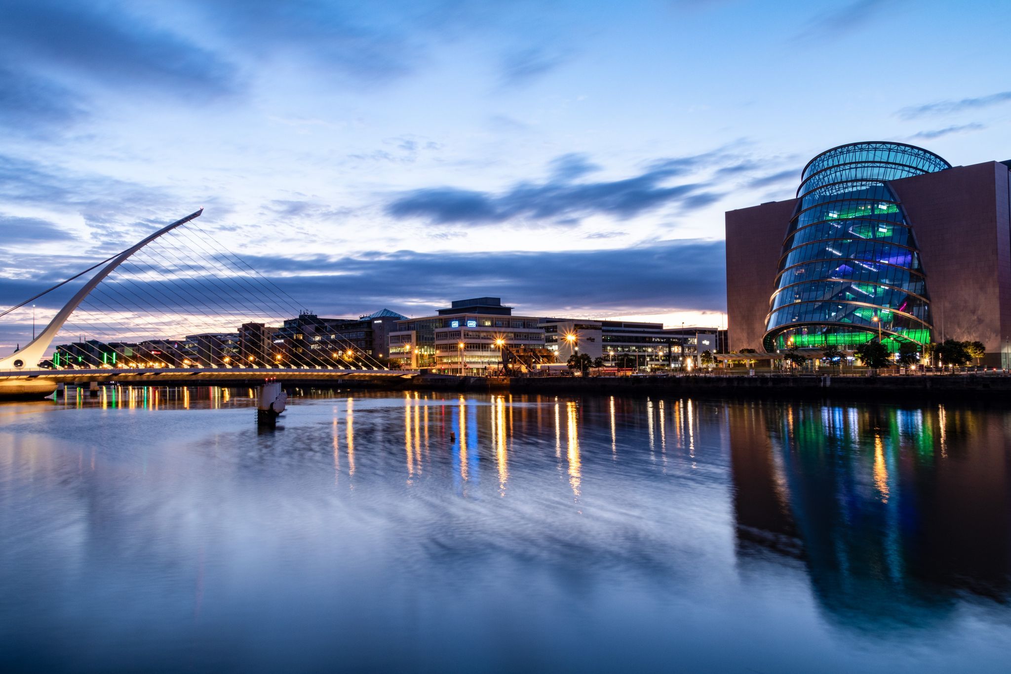 Side of River Liffey, Dublin, Ireland