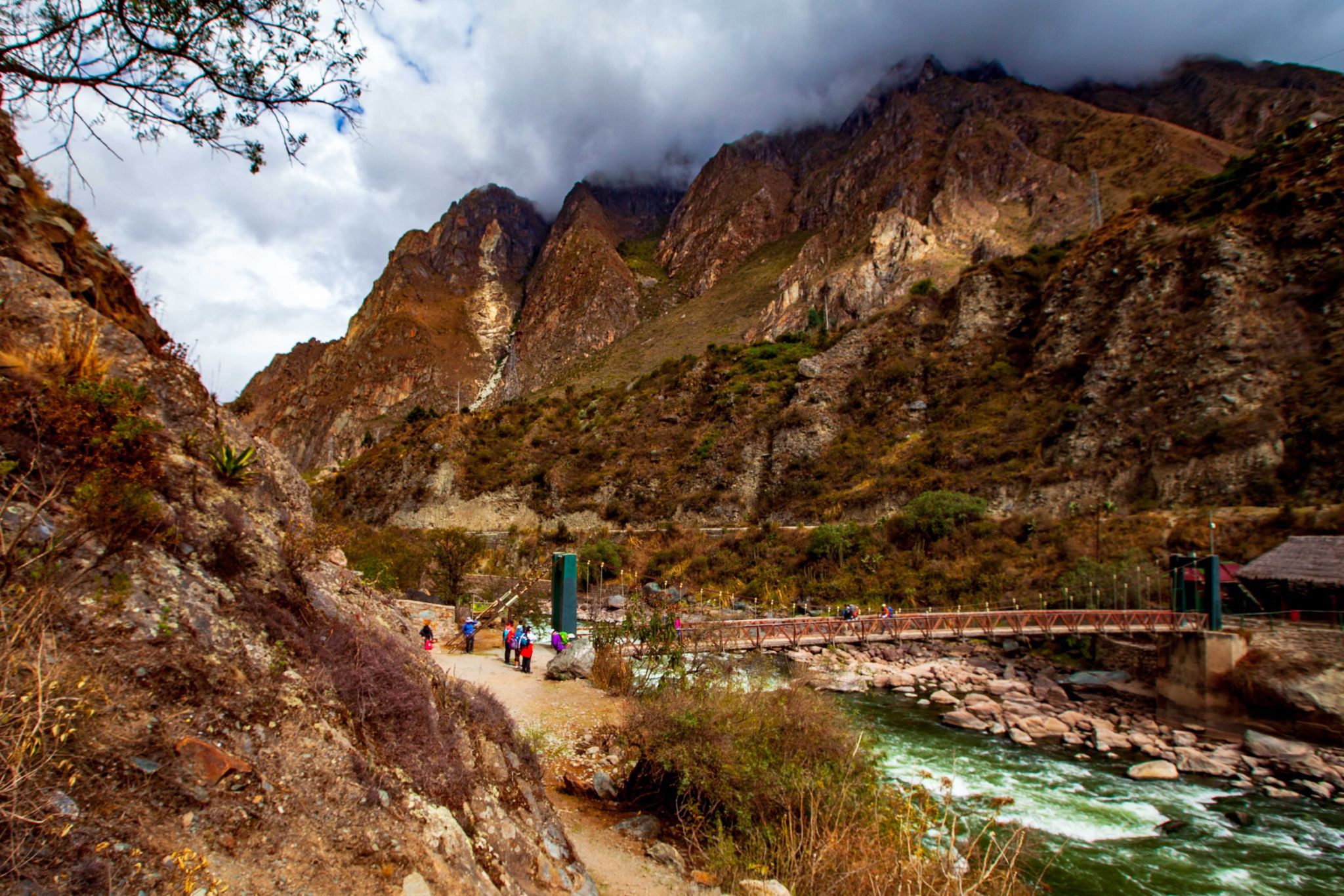 Start of the Inca Trail, Bridge, Peru