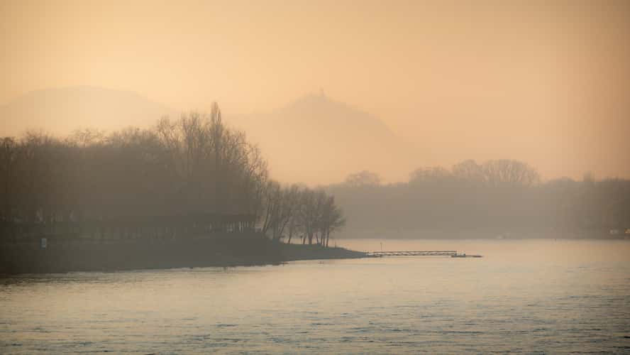 Sunrise Siebengebirge and Rhine