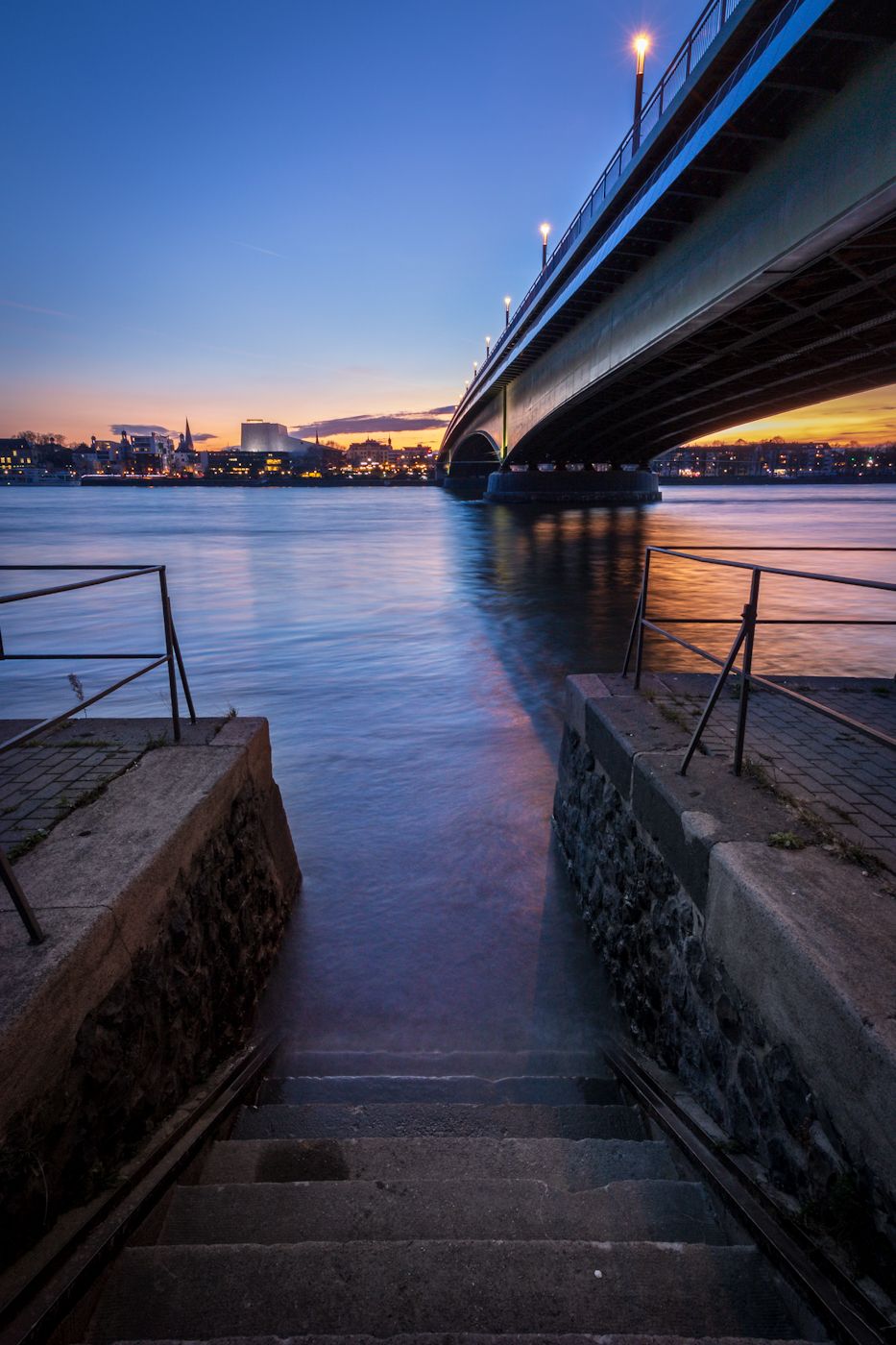 Kennedy Bridge from Beuel, Bonn, Germany