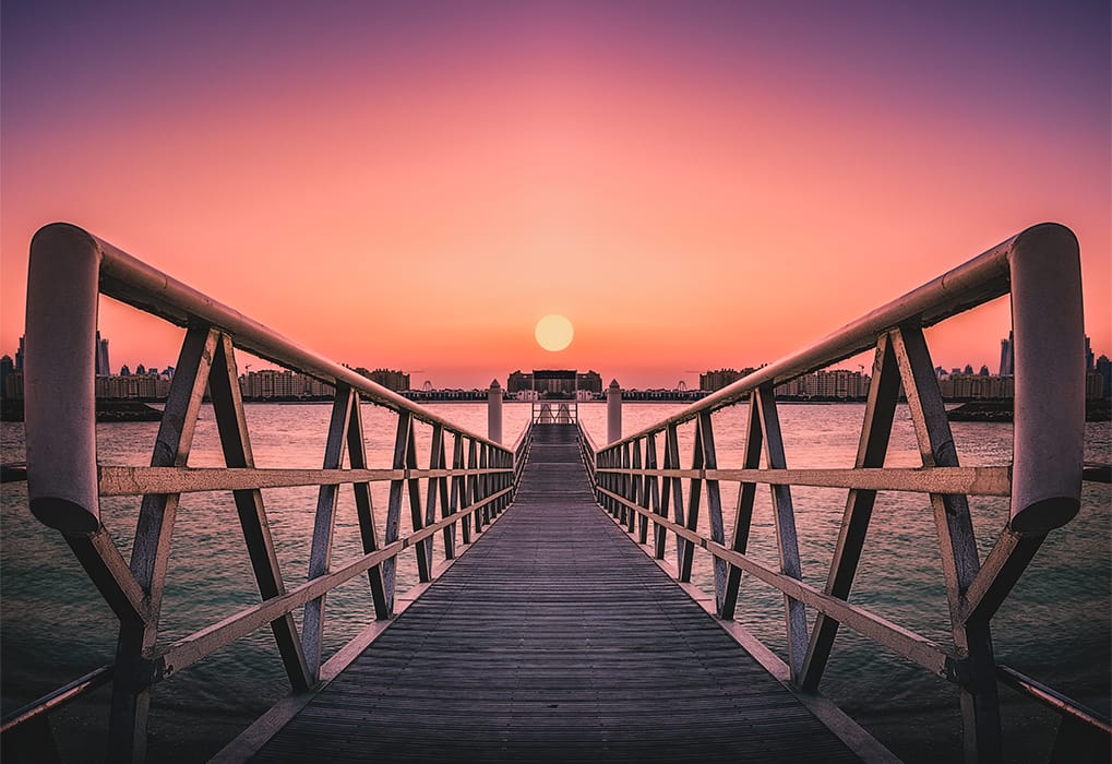 Sunset in Dubai, United Arab Emirates