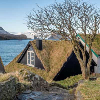 Beautiful Village of Bøur, Faroe Island, Faroe Islands