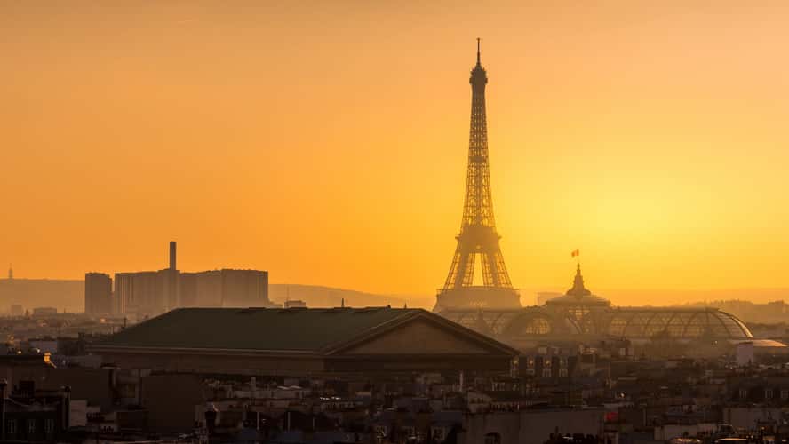 The Eiffel Tower view from Galleries Lafayette