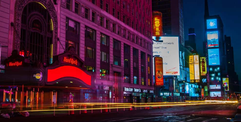 Times Square Hard Rock Cafe Bluehour NYC