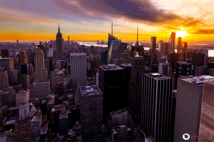 View from “Top of the Rock“, New York City