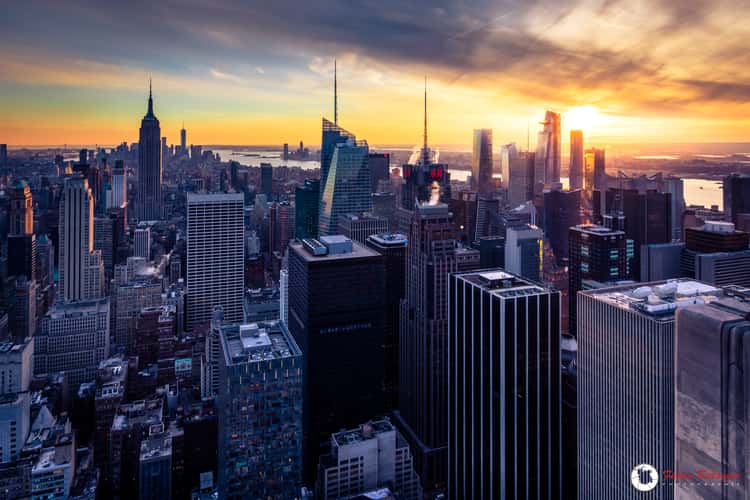 View from “Top of the Rock“, New York City