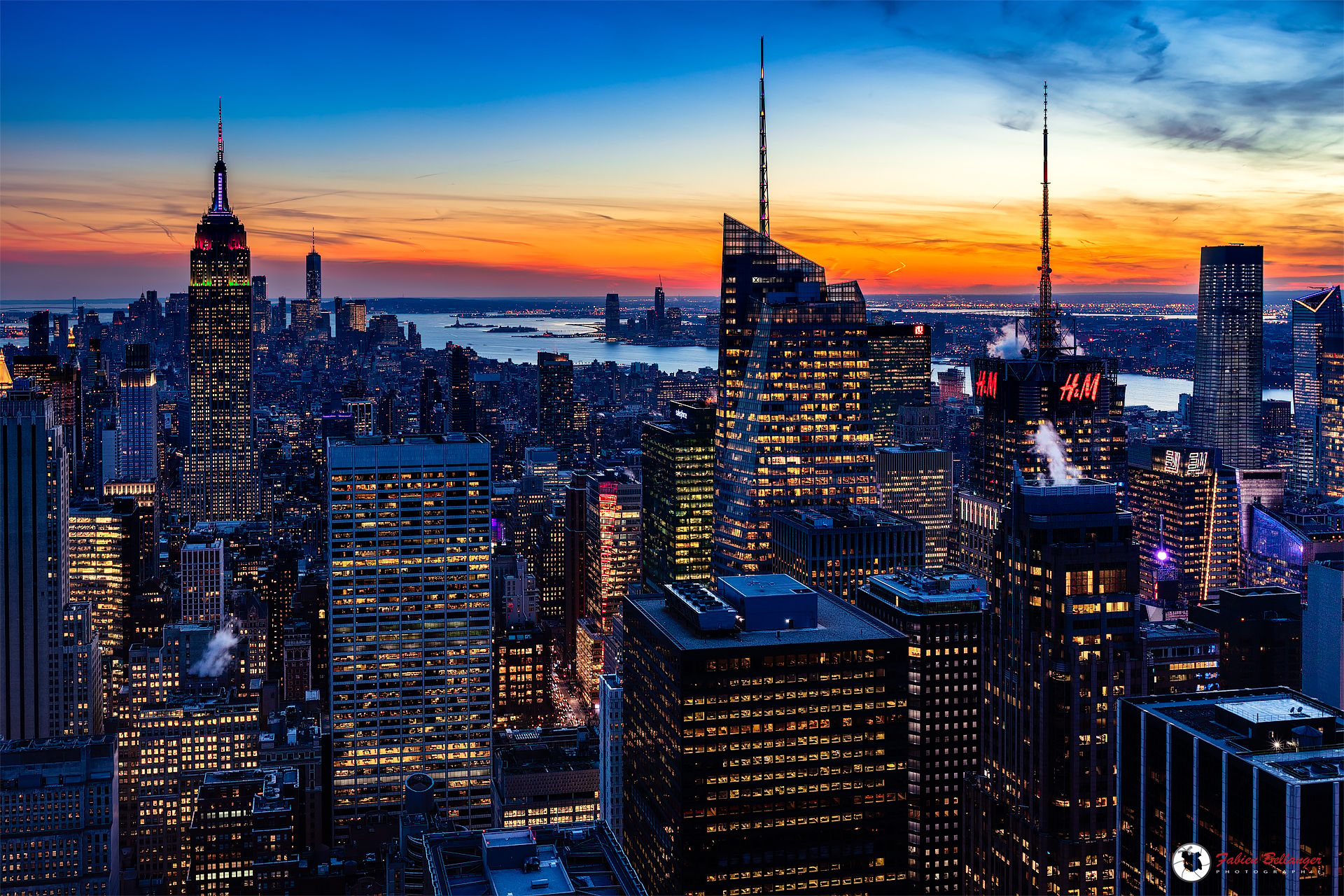 View from “Top of the Rock“, New York City, USA