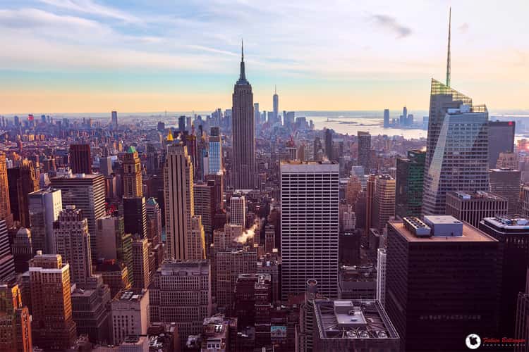 View from “Top of the Rock“, New York City