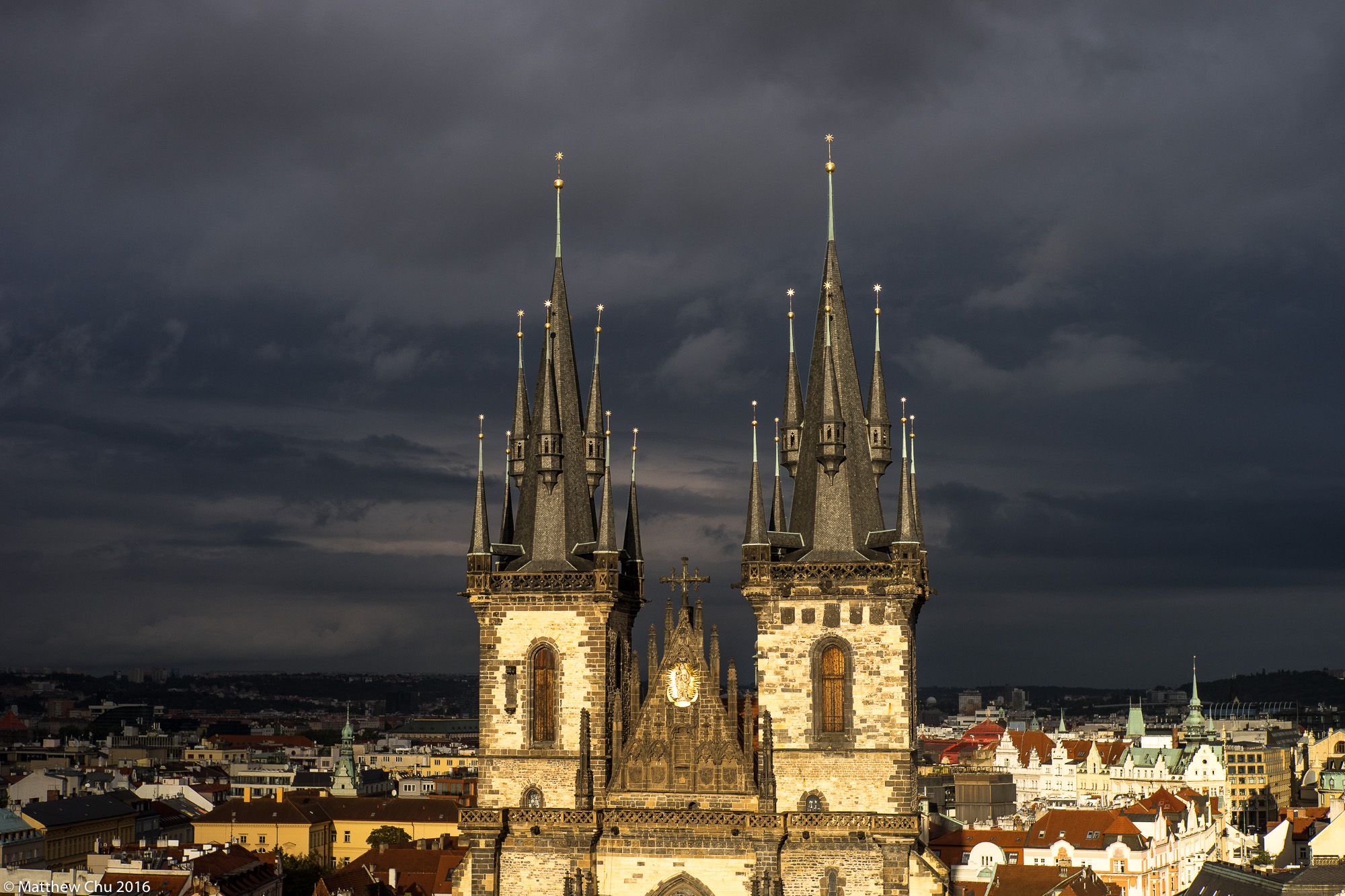 View from top of the Astronomical Clock Tower, Prague, Czech Republic