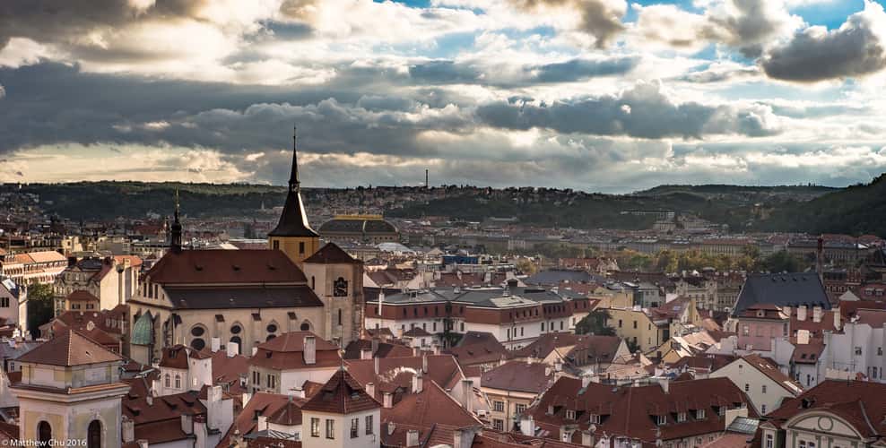 View from top of the Astronomical Clock Tower, Prague