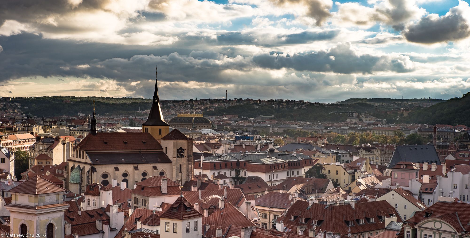 View from top of the Astronomical Clock Tower, Prague, Czech Republic