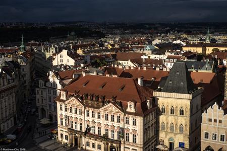 View from top of the Astronomical Clock Tower, Prague
