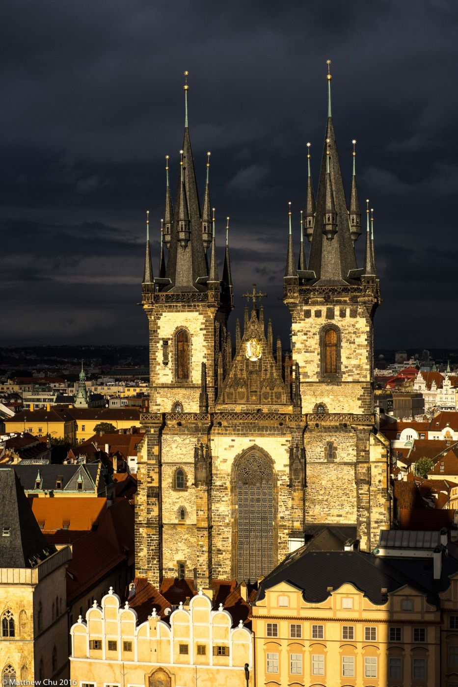View from top of the Astronomical Clock Tower, Prague, Czech Republic