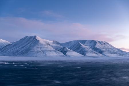 View of Operafjellet from Longyearbyen