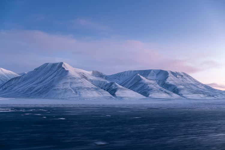 View of Operafjellet from Longyearbyen