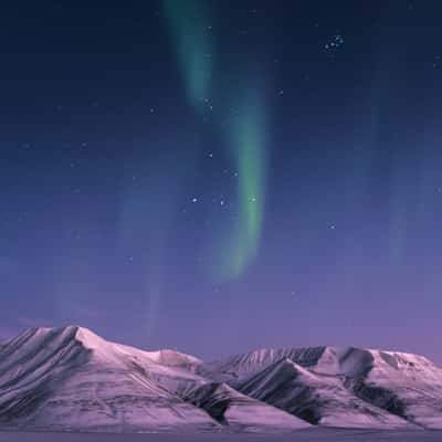 View of Operafjellet from Longyearbyen, Svalbard & Jan Mayen Islands