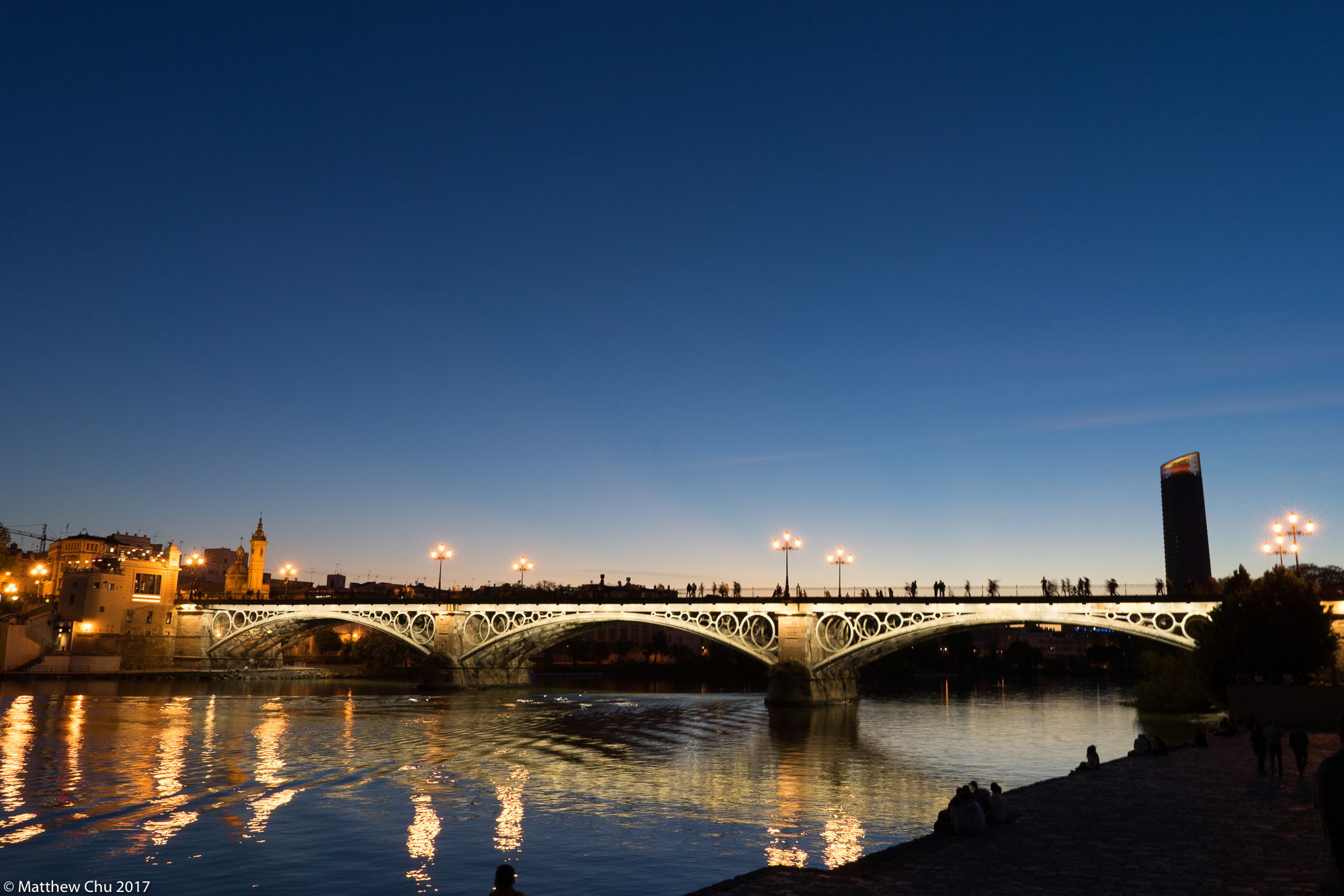 View of Puente de Isabel II, Seville, Spain