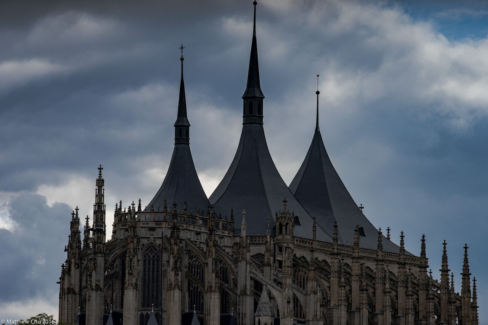 View of St Barbara's Cathedral, Kutná Hora, Czech Republic