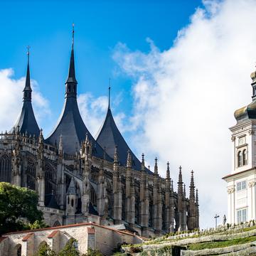 View of St Barbara's Cathedral, Kutná Hora, Czech Republic